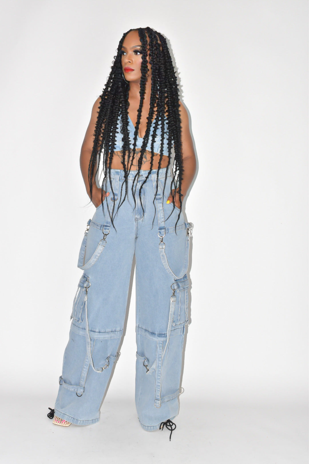 Buckle Up Cargo Jeans