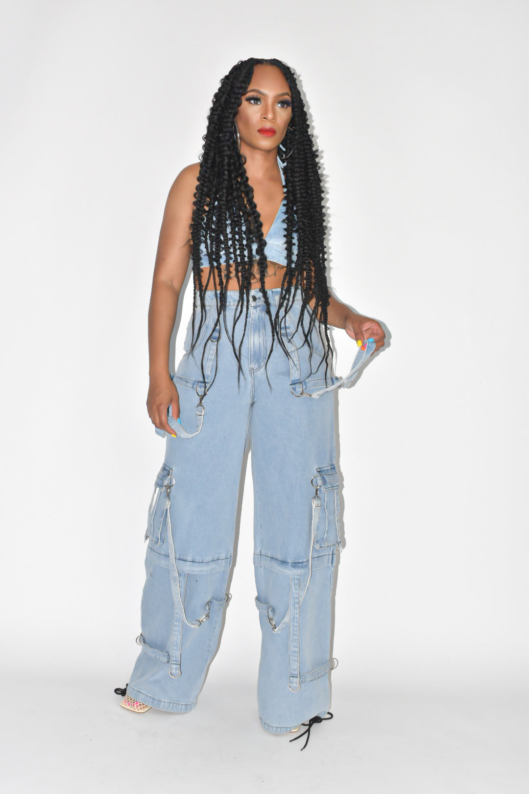 Buckle Up Cargo Jeans