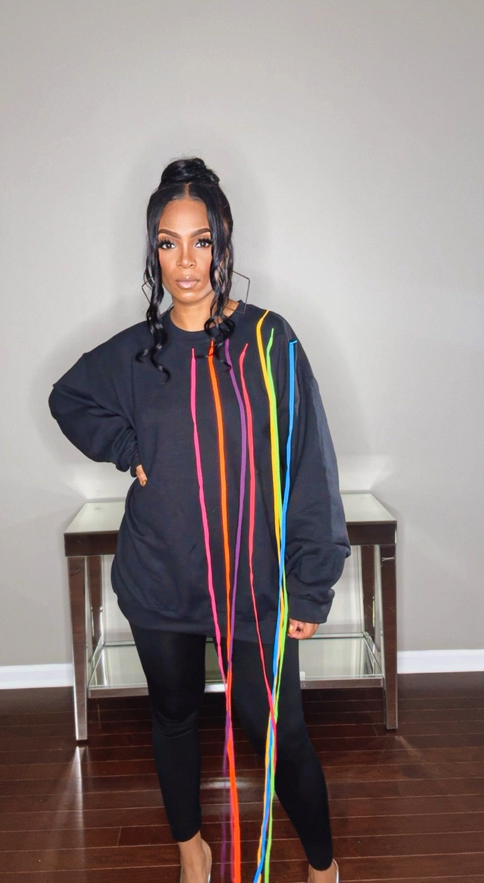 PPN PRJCT Super String Crewneck (Black or Grey)