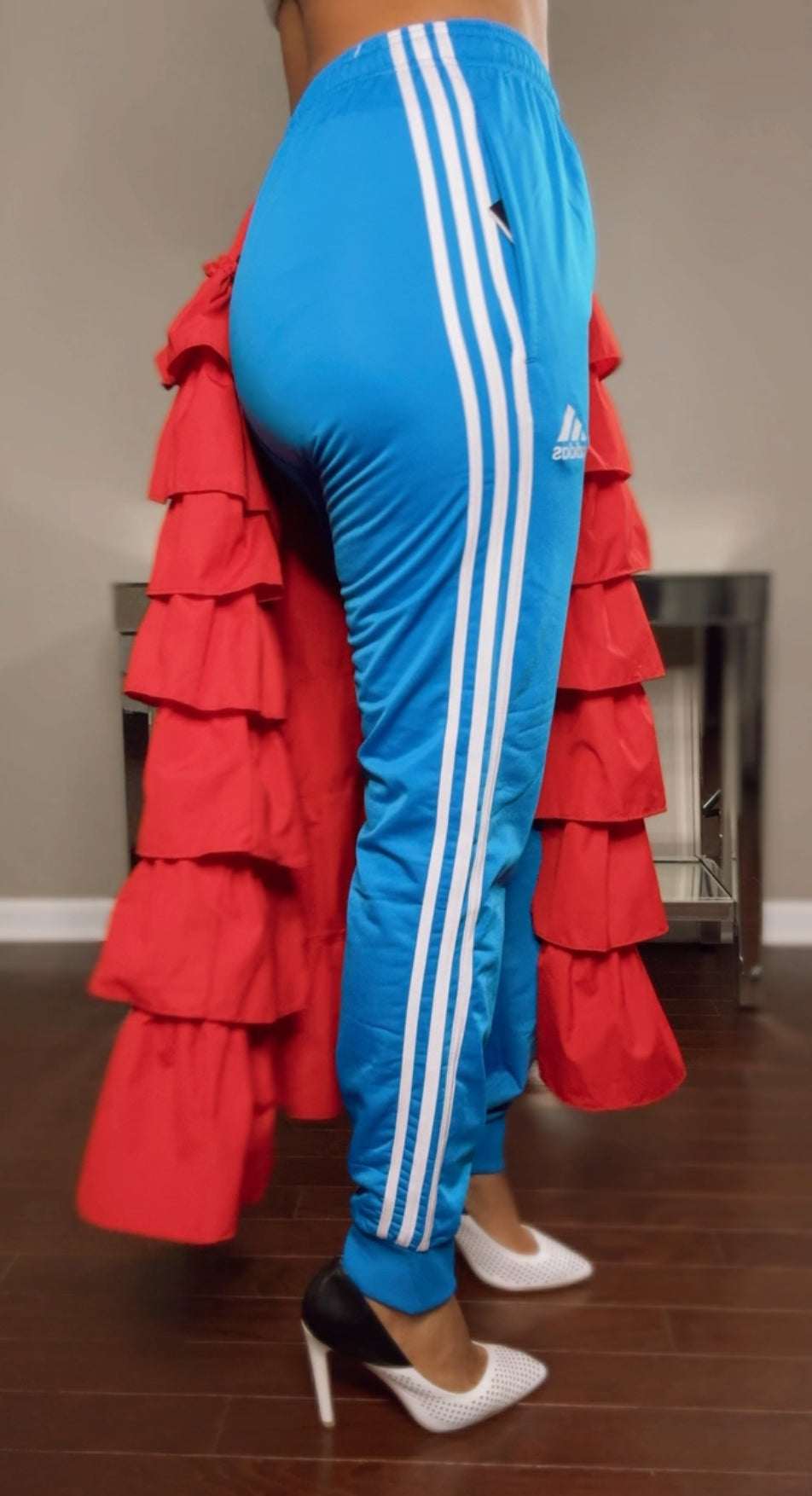 PPN PRJCT X Adidas Skirt/Pants Blue Red Combo