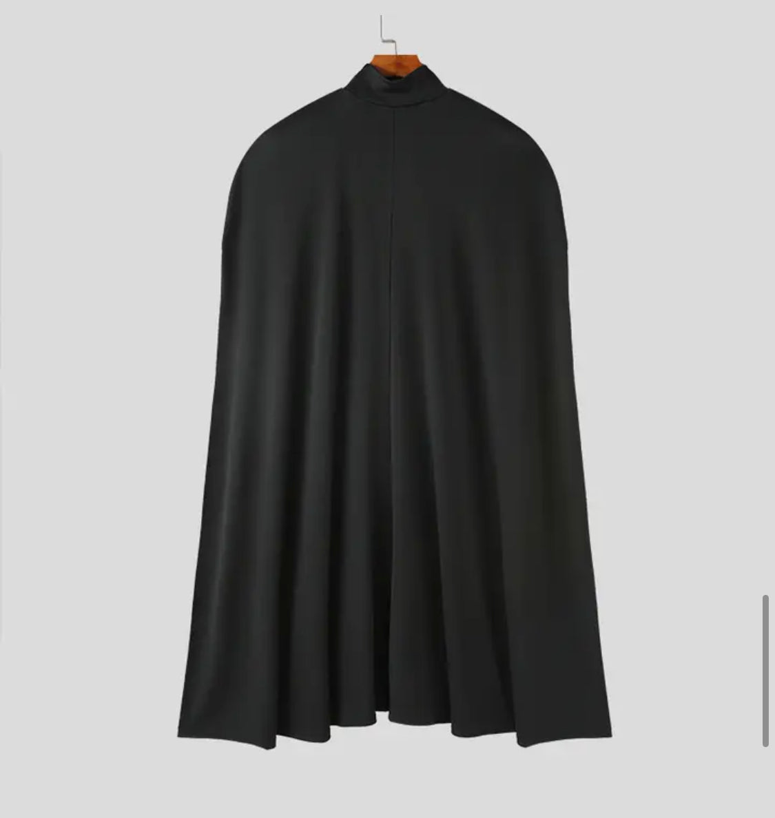 Draya Black High Neck Cape