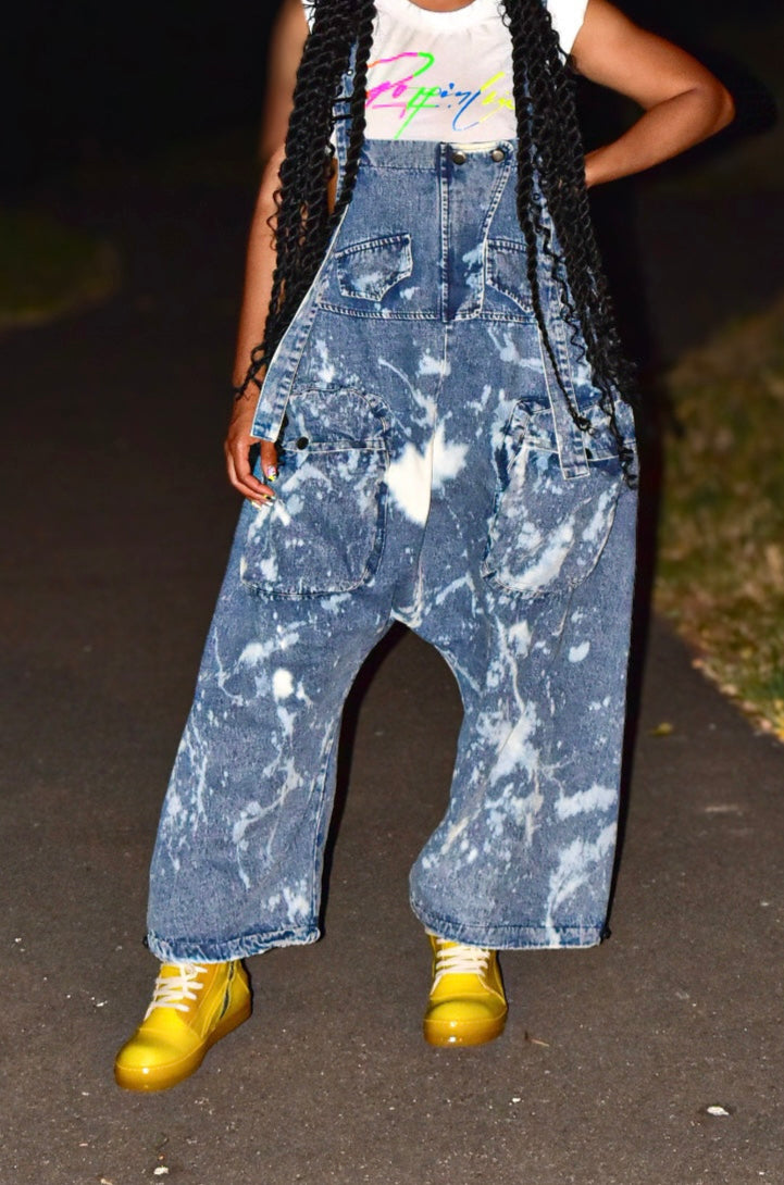 Blue Stoned Overall | Jumper