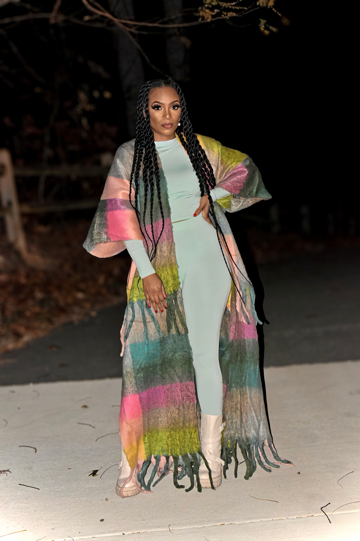 Lexi Color Block Cardigan
