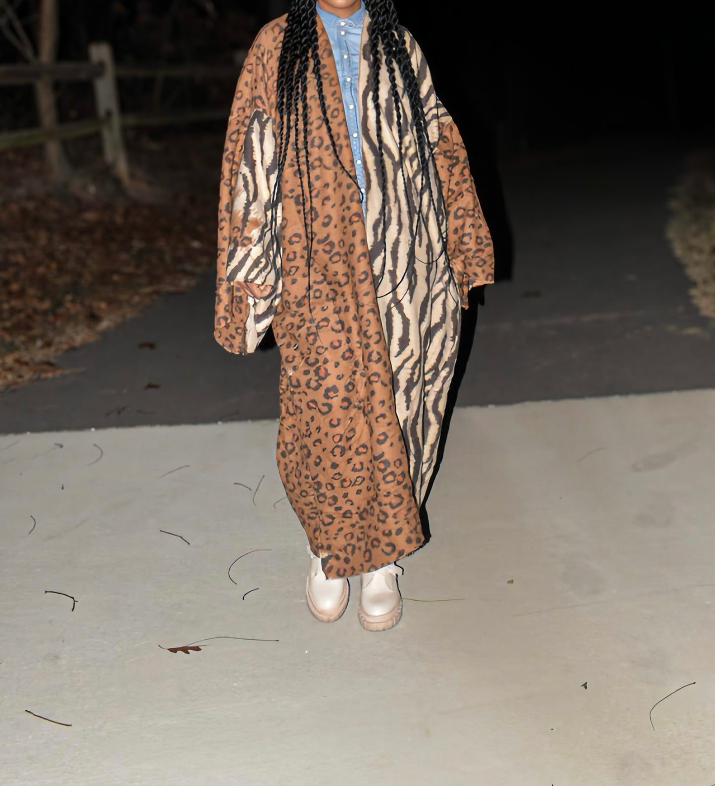 Kina Leopard/Zebra Print Cardigan
