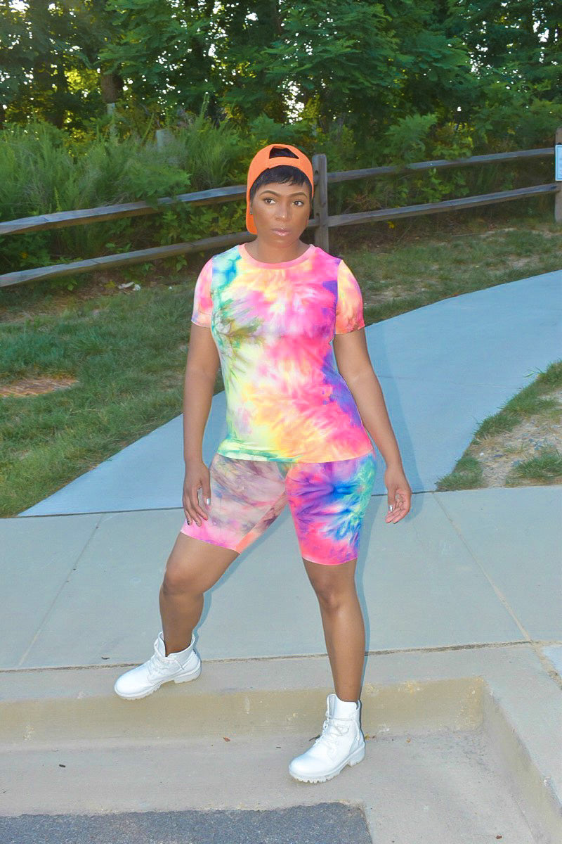 POPPIN Tie Dye Short Set