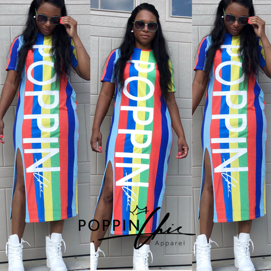 POPPIN Stripes T-Shirt Maxi