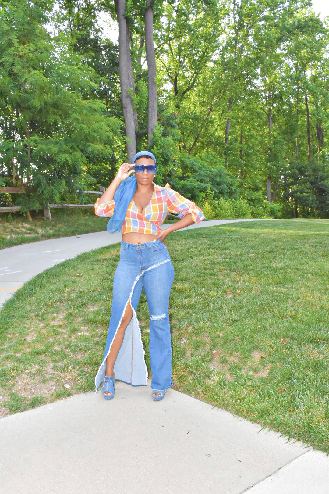 Mia Puffed Shoulder Wrap Shirt