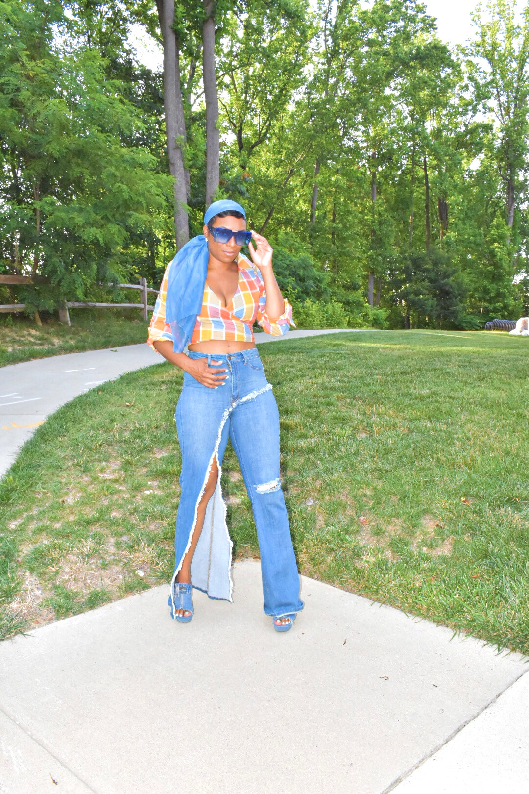 Mia Puffed Shoulder Wrap Shirt