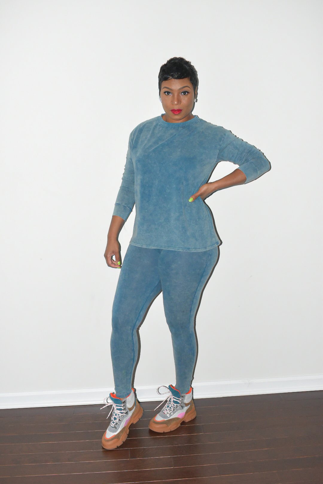 Denim Stonewash Set