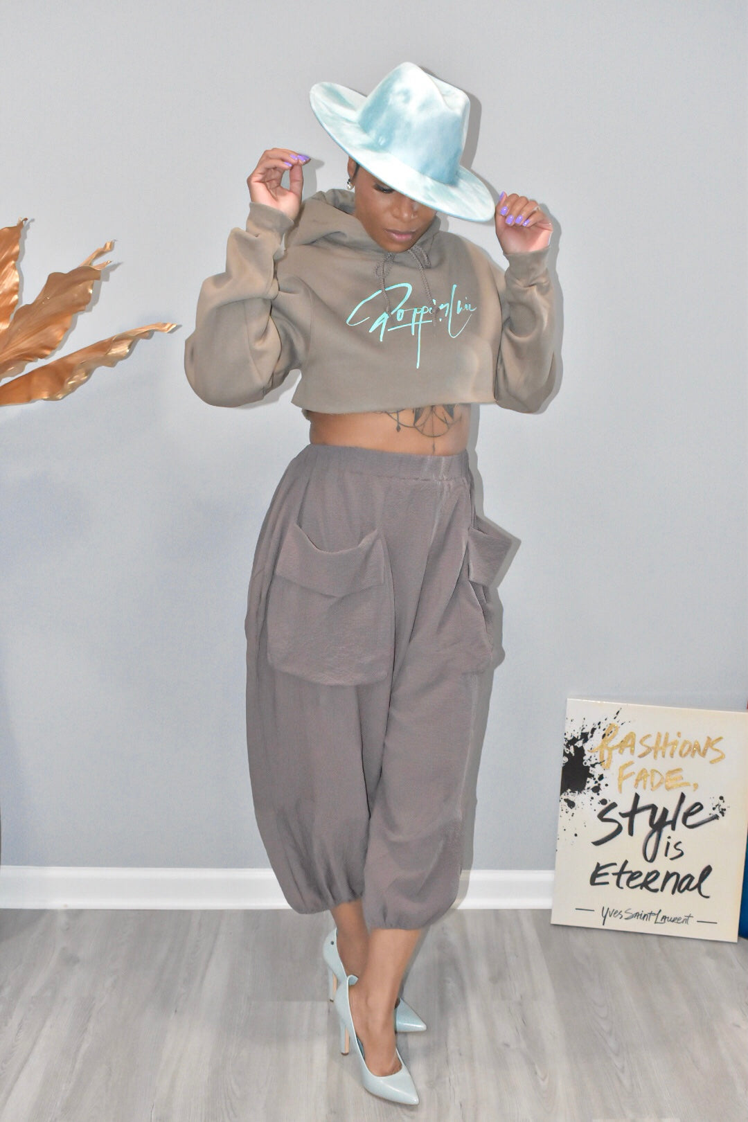 Mocha Loose Fit Harem Pants