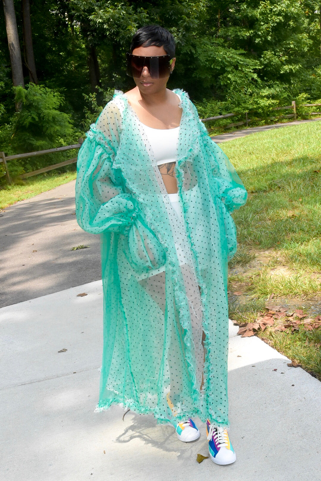 POPPIN Polka Dot Duster (Teal or Black)