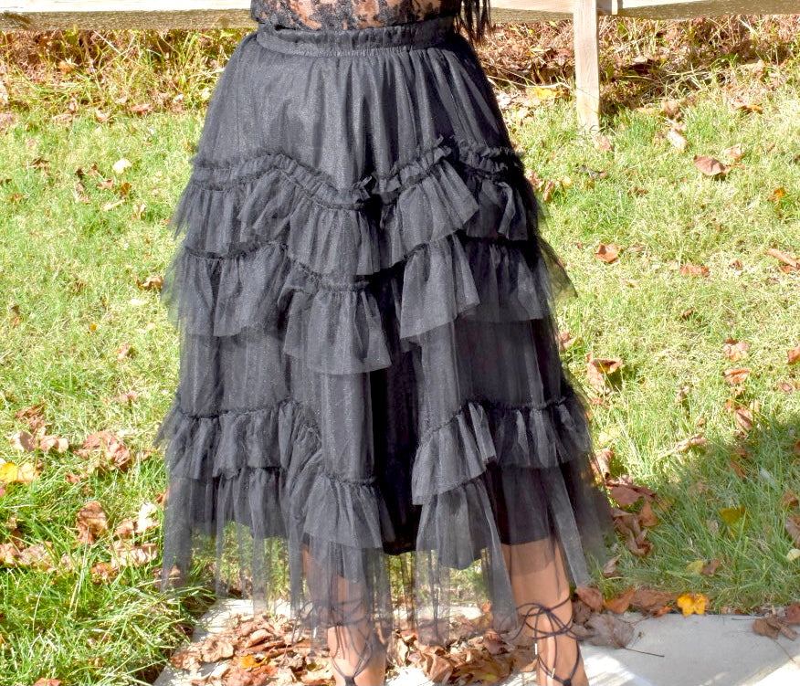Black Tulle Skirt