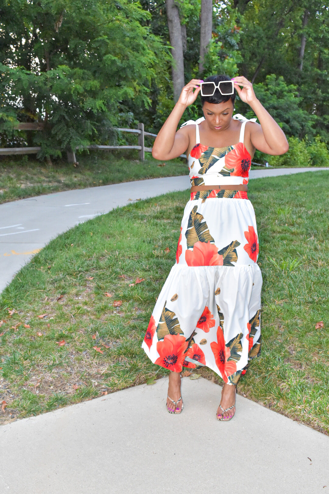 Hailey Floral Two Piece Set