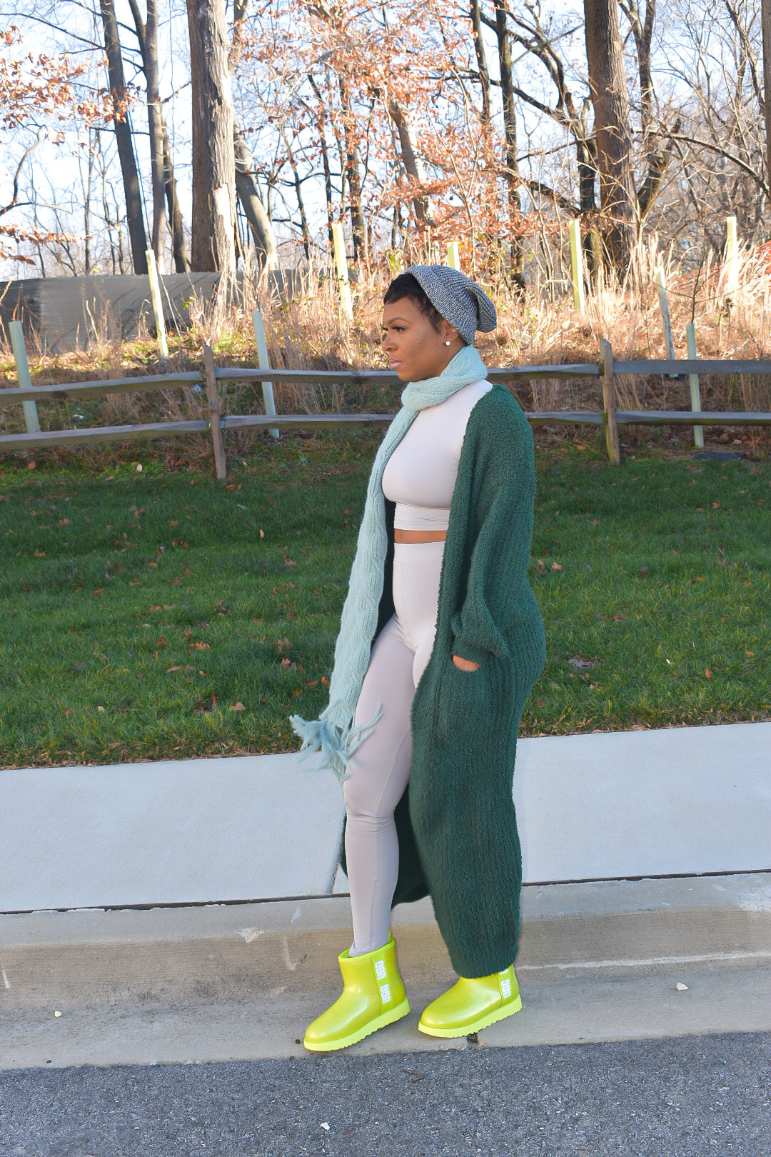 Hunter Maxi Puff Cardigan