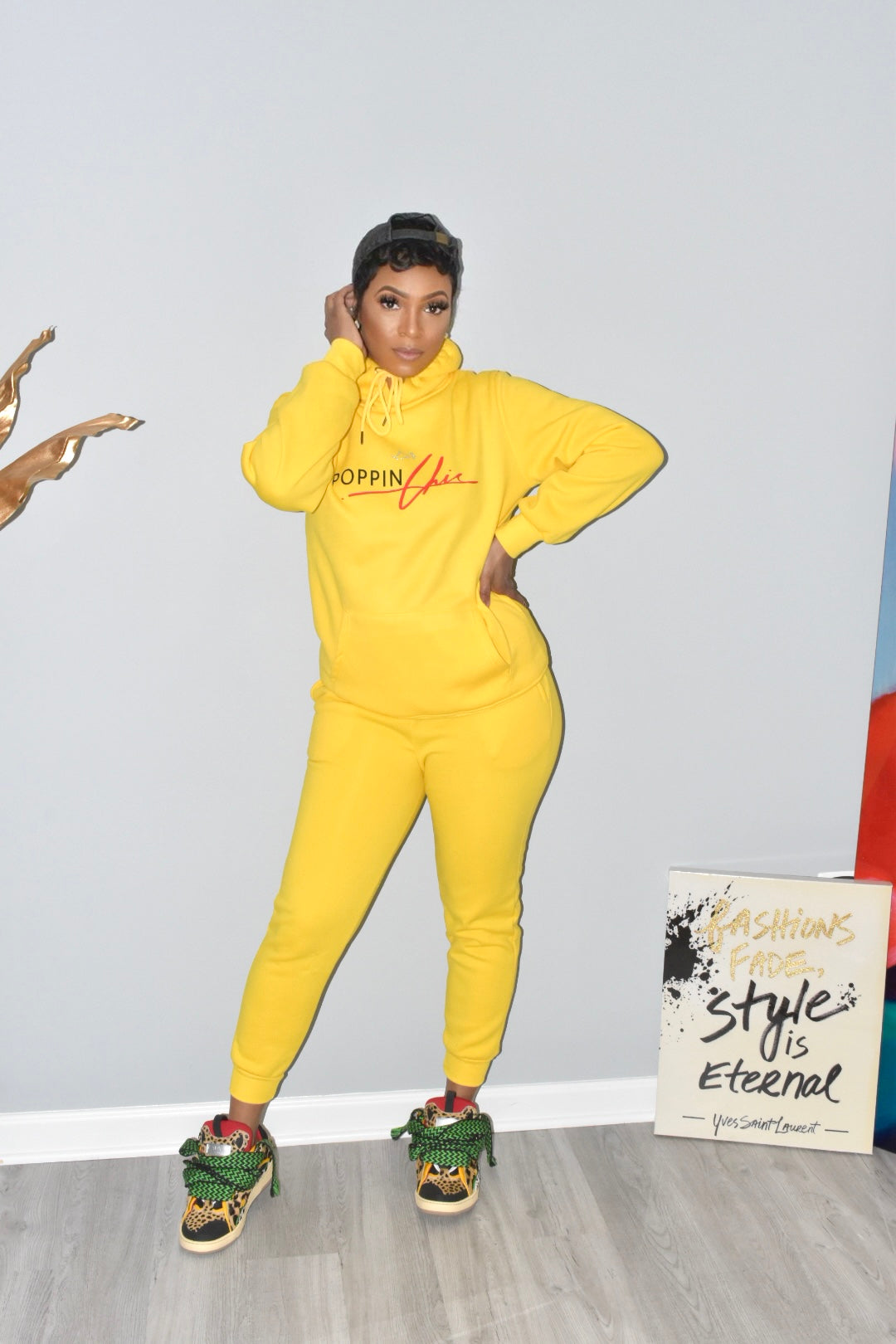 Yellow Original POPPIN Sweatsuit