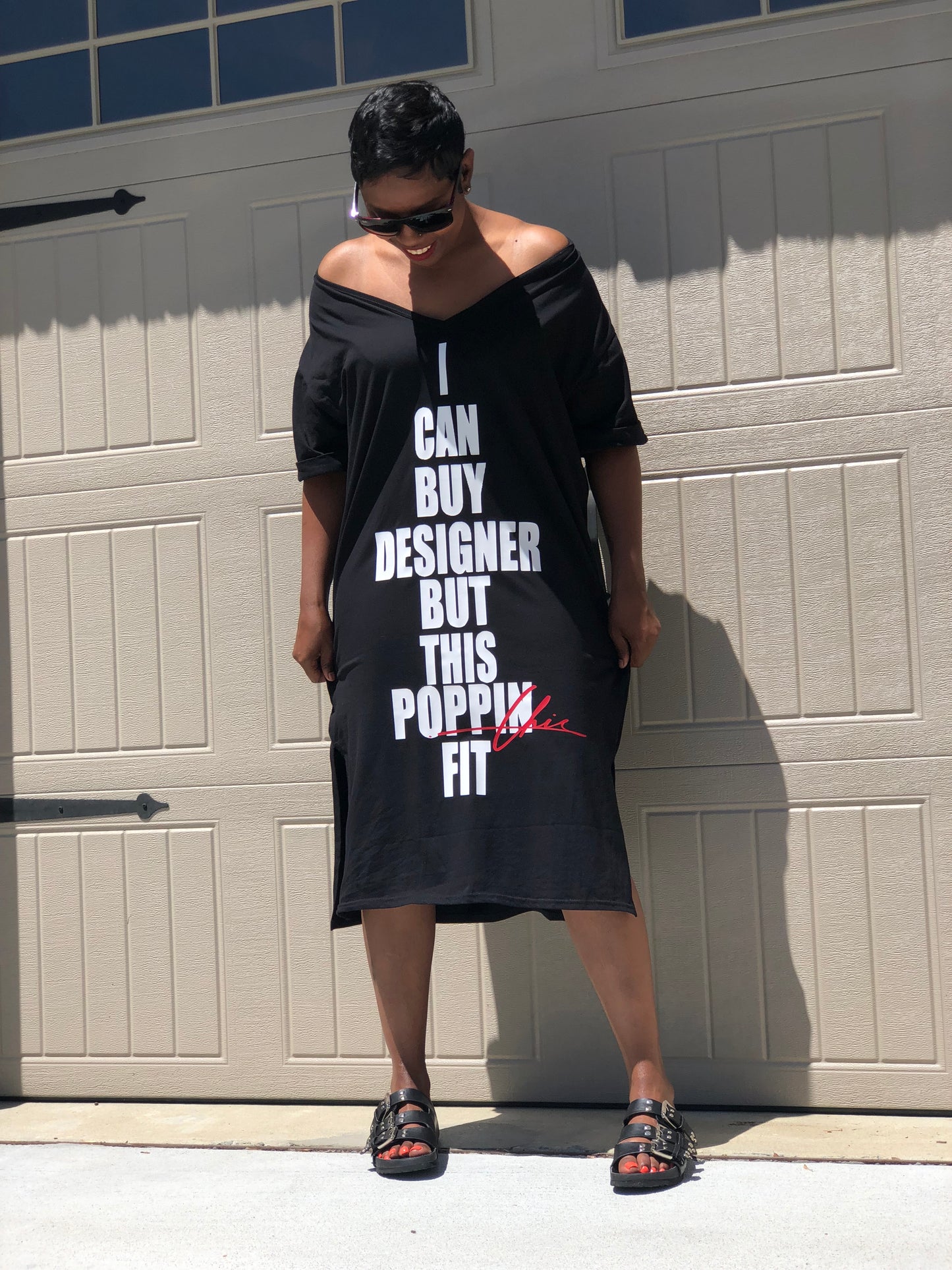 POPPIN Chic FIT Oversized T-shirt Dress