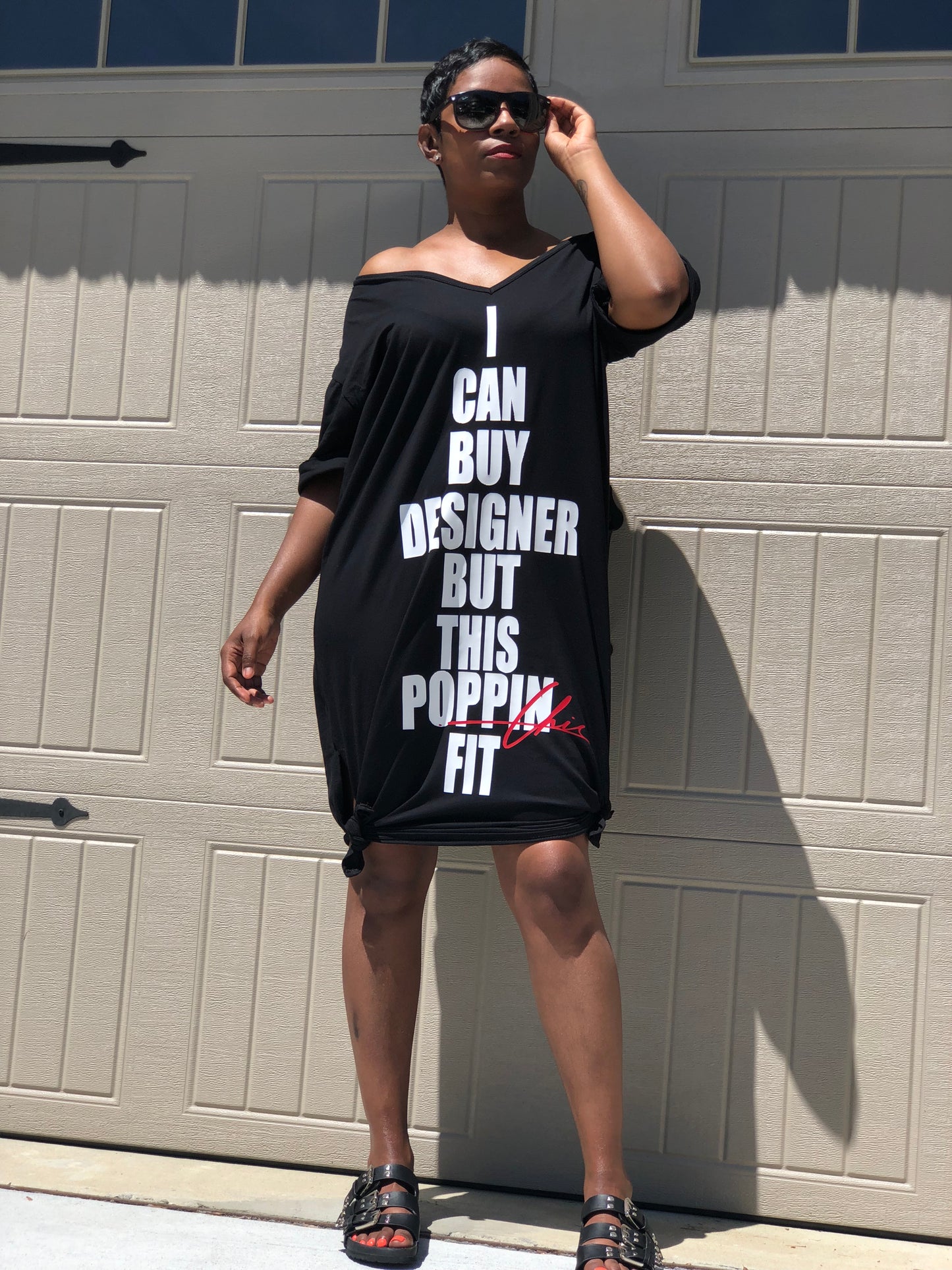 POPPIN Chic FIT Oversized T-shirt Dress