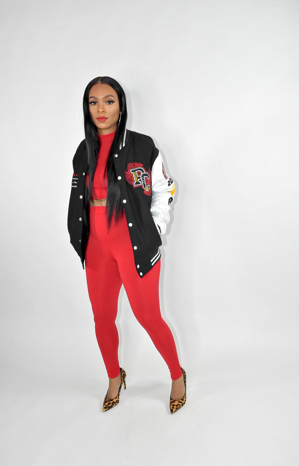 POPPIN CHIC Anniversary Varsity Jacket