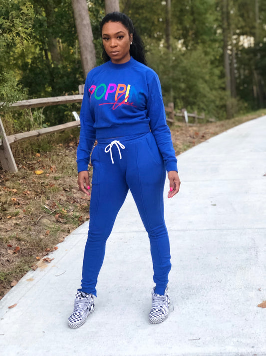 "I Make the Statement" Royal Jogger Set