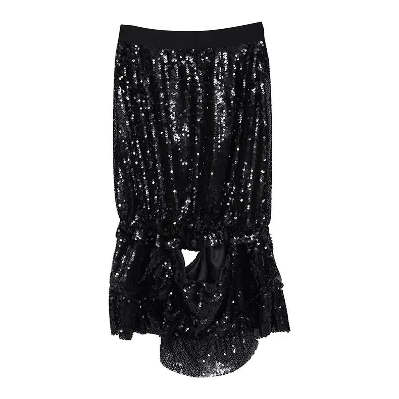 POPPIN Black Sequin Skirt