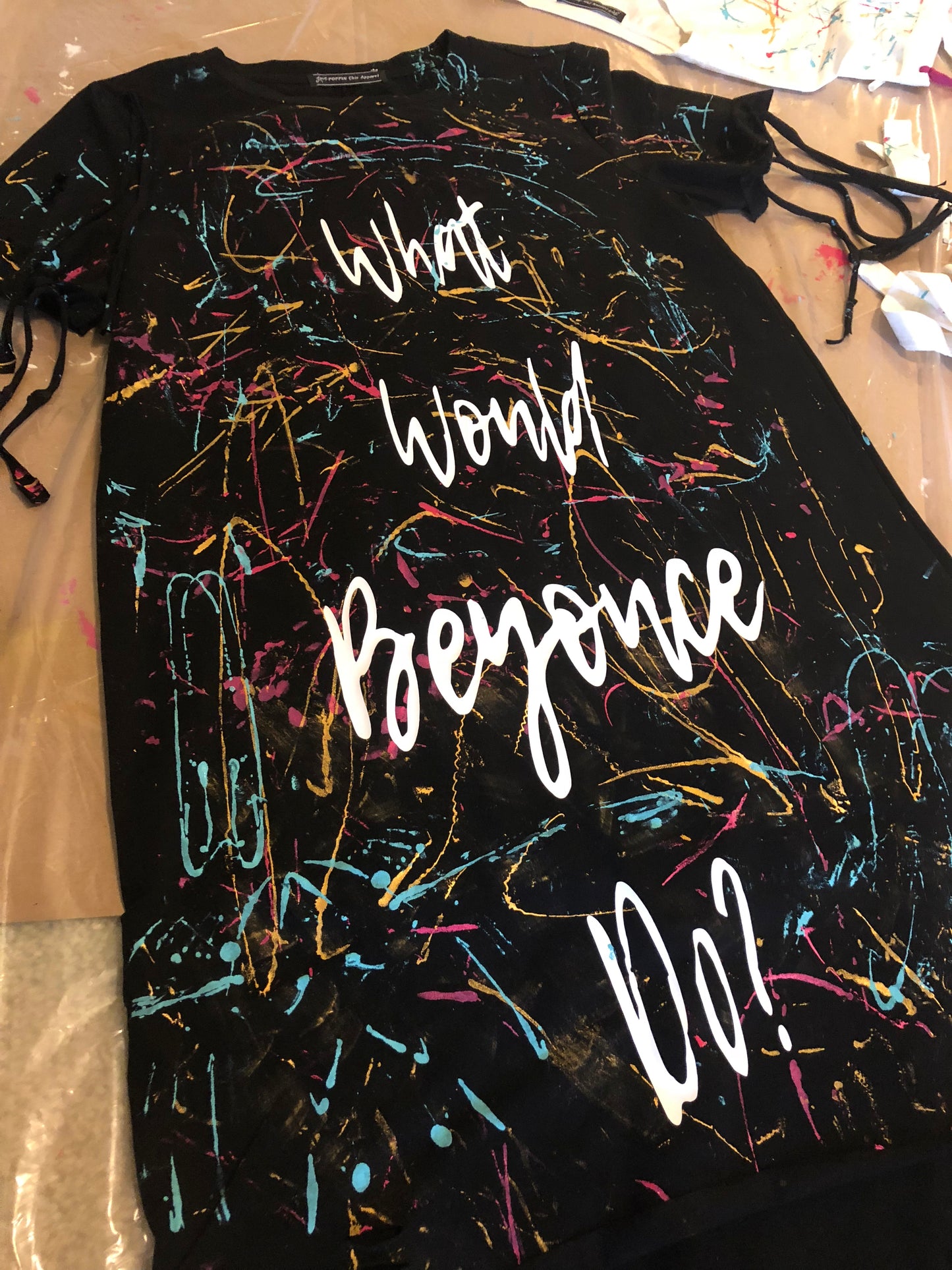 Custom "What Would Beyonce Do" Black Dress