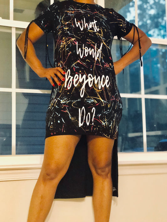 Custom "What Would Beyonce Do" Black Dress
