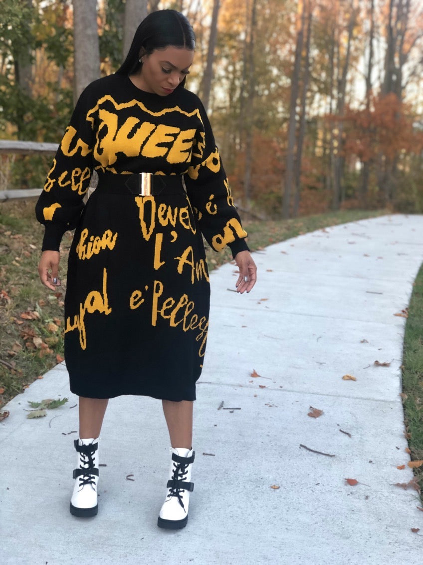 I'm a Queen Sweater Dress