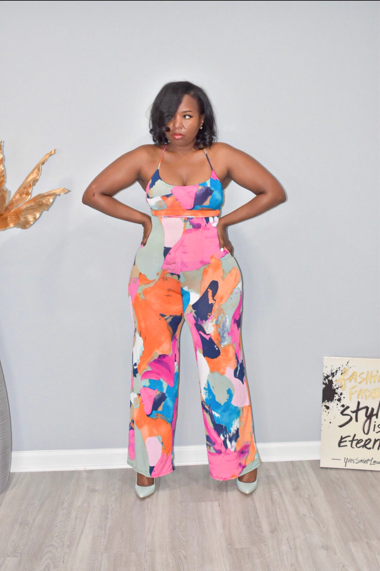 Abstract POPPIN Jumpsuit
