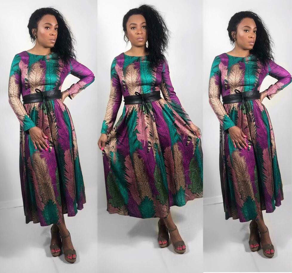 POPPIN Floral A-Line Dress