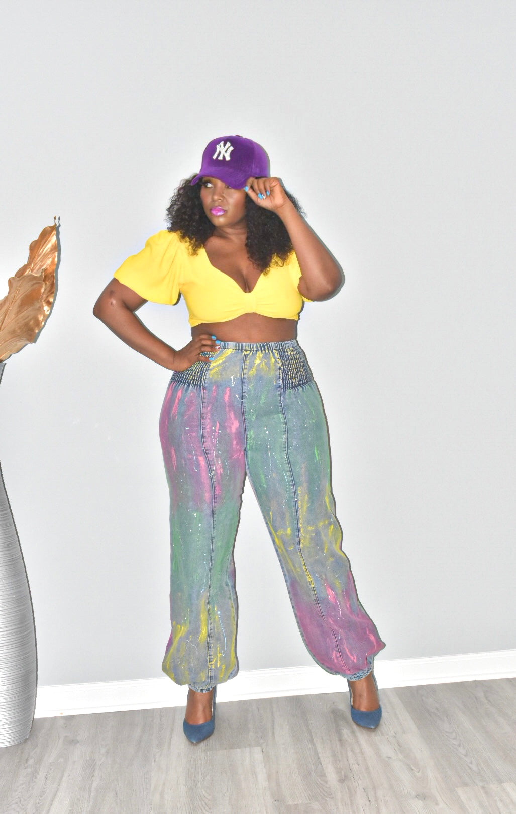 Paint Me Pretty Harem Denim Pants