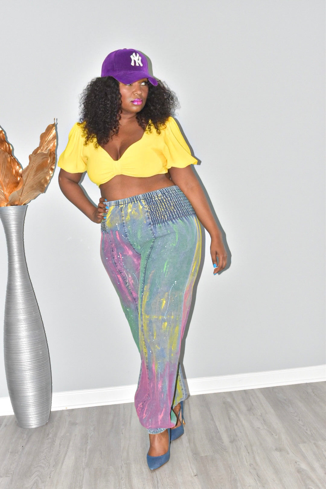 Paint Me Pretty Harem Denim Pants