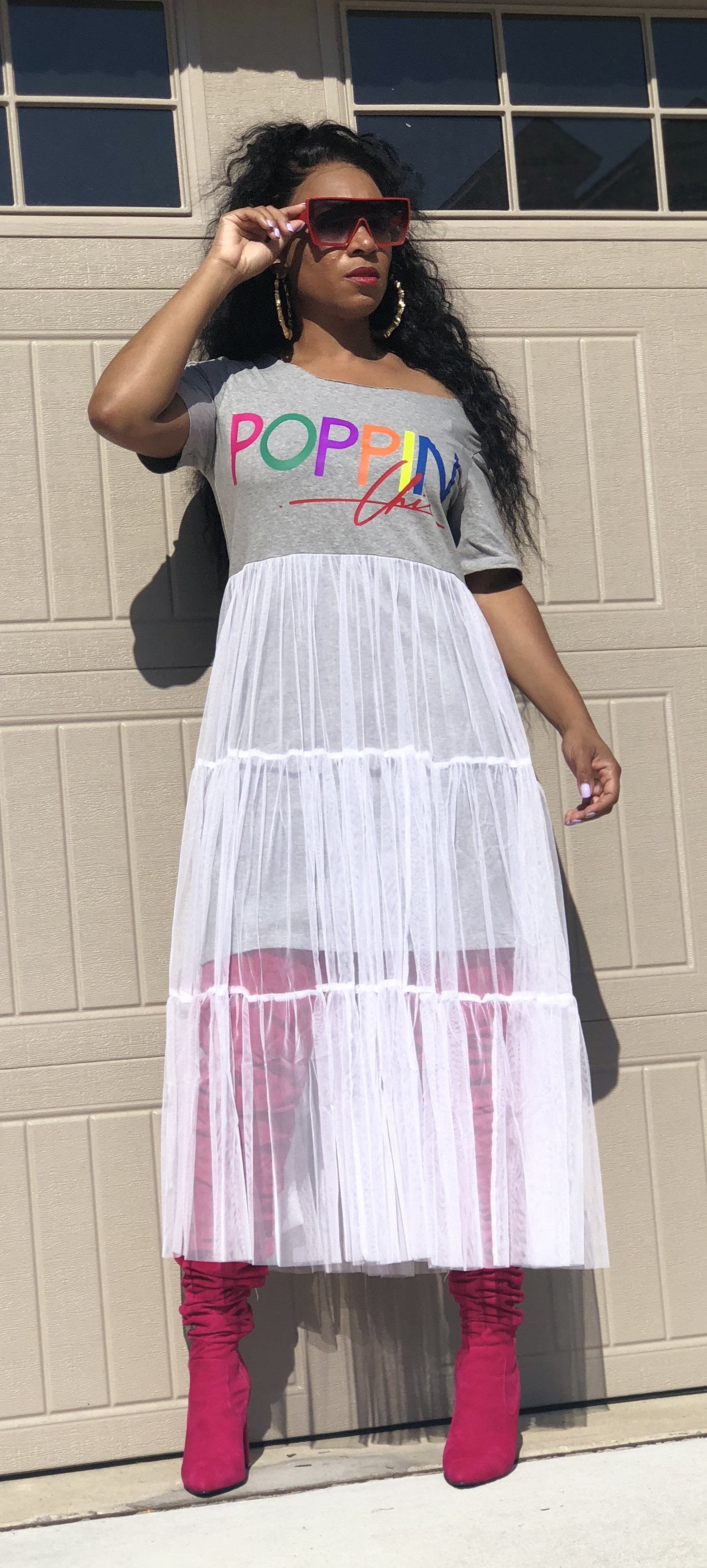 tulle t shirt dress Tulle T-Shirt Dress Light Purple