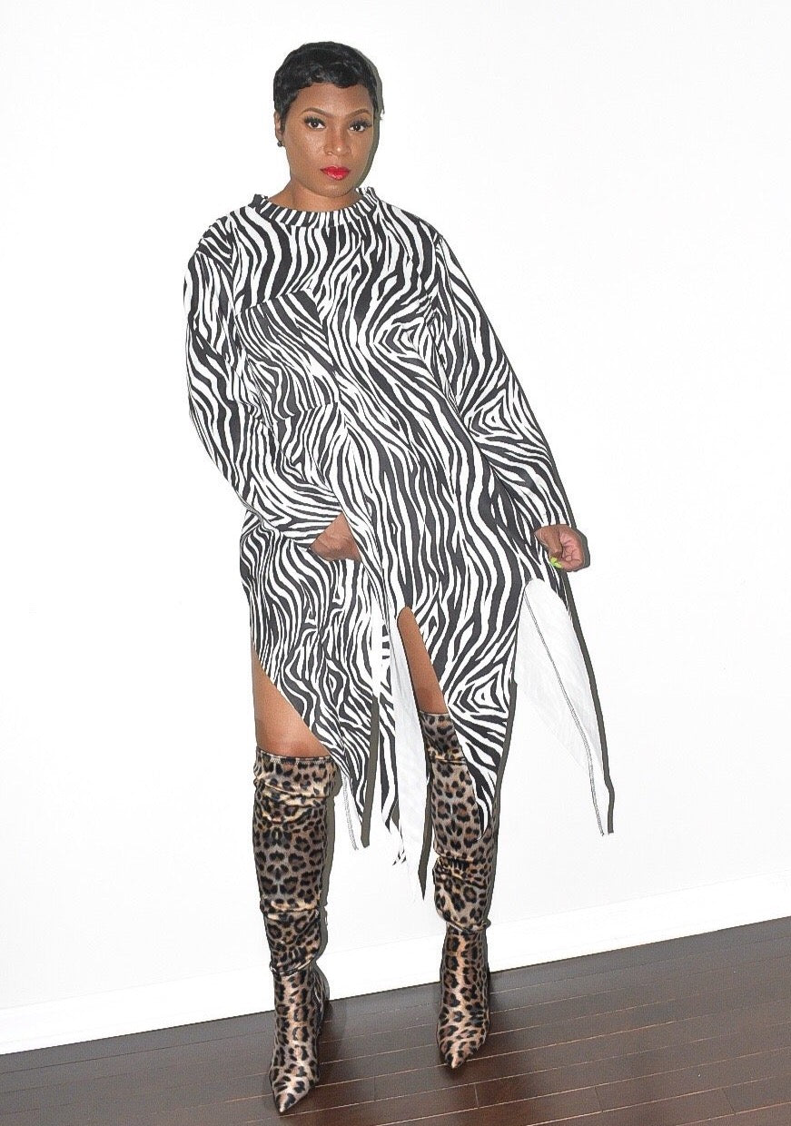 POPPIN Wild Shredded Dress