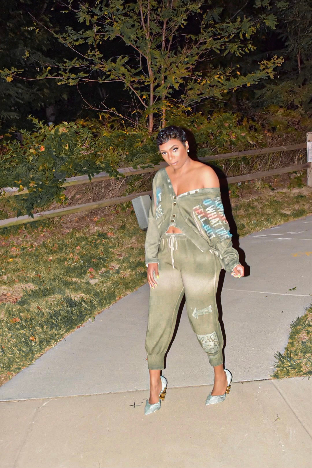 Olivia | Graffiti 2 Piece Pants Set