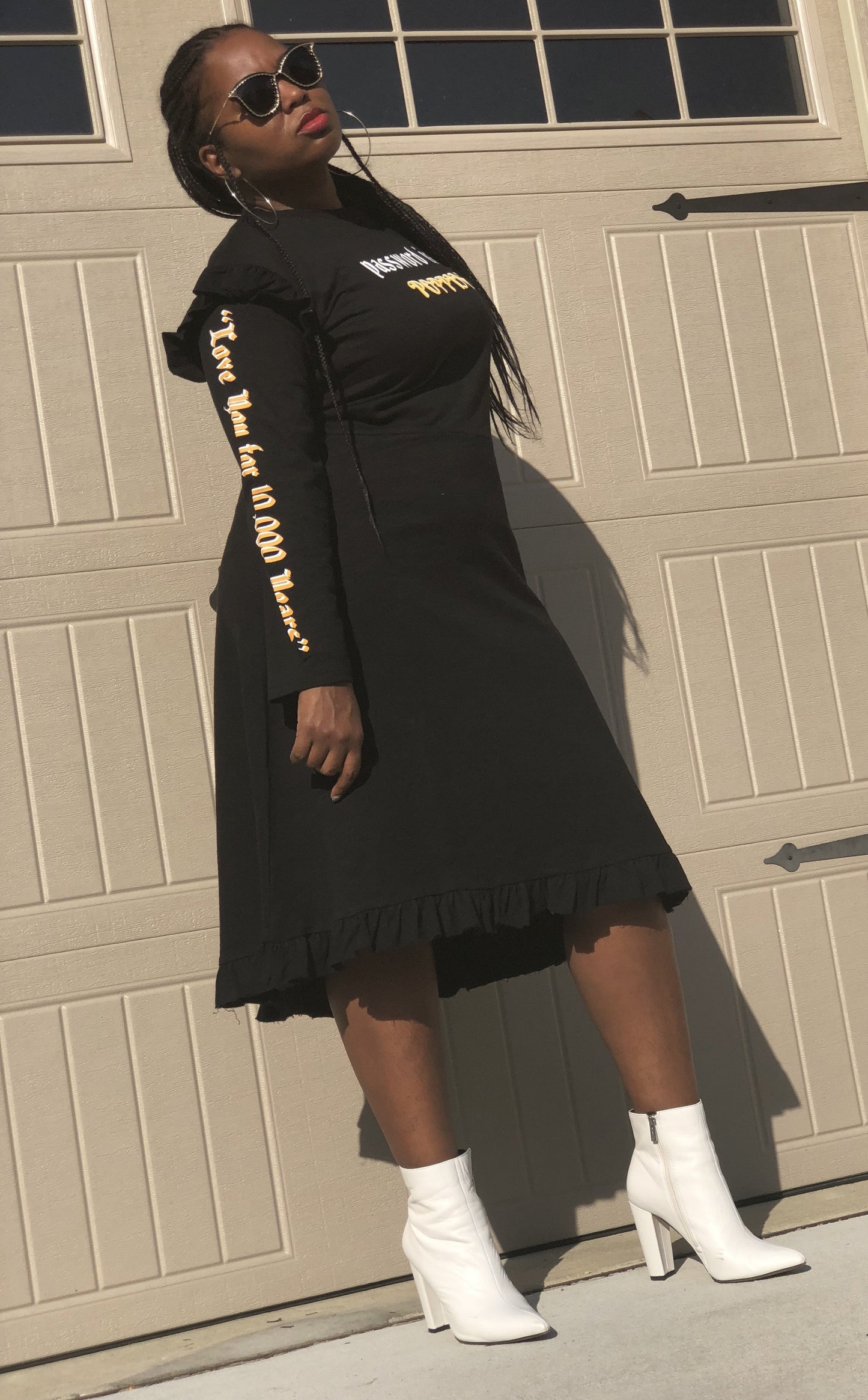 POPPIN is the Password Ruffled Sleeved Dress