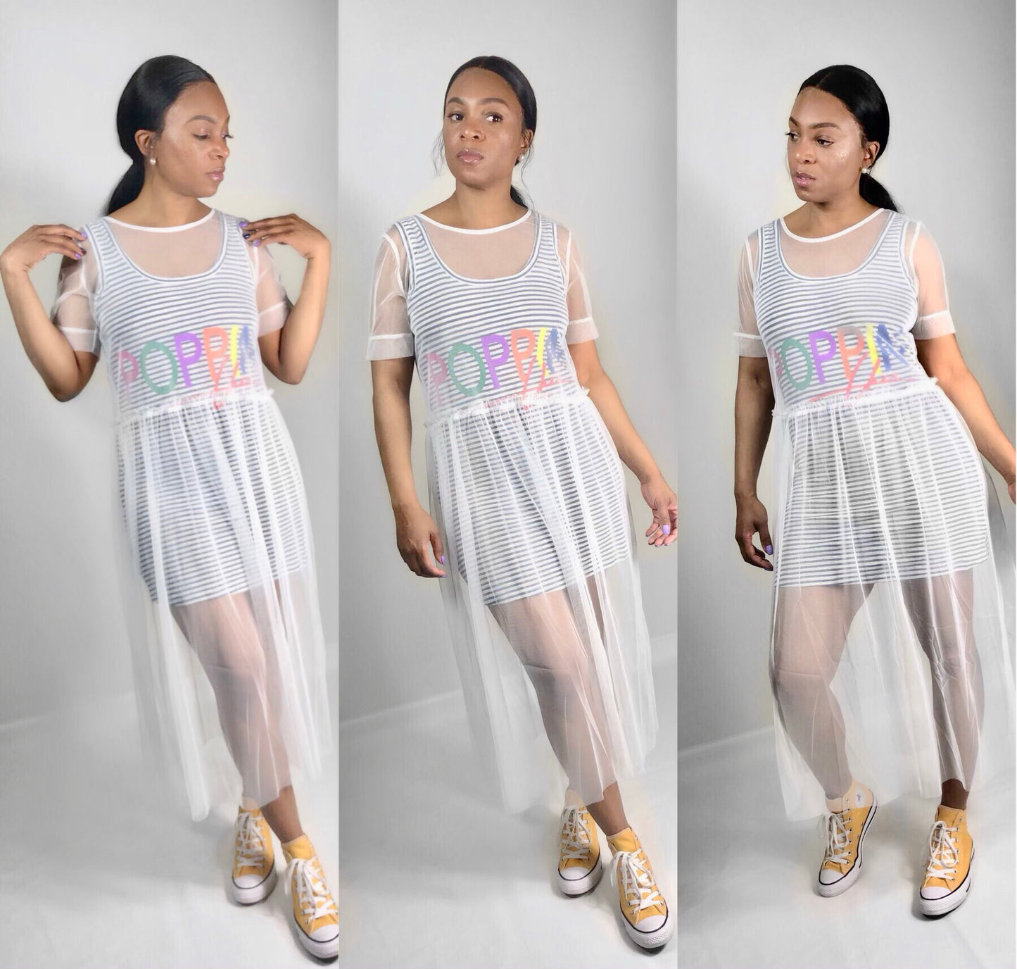 POPPIN Tank Tulle Dress