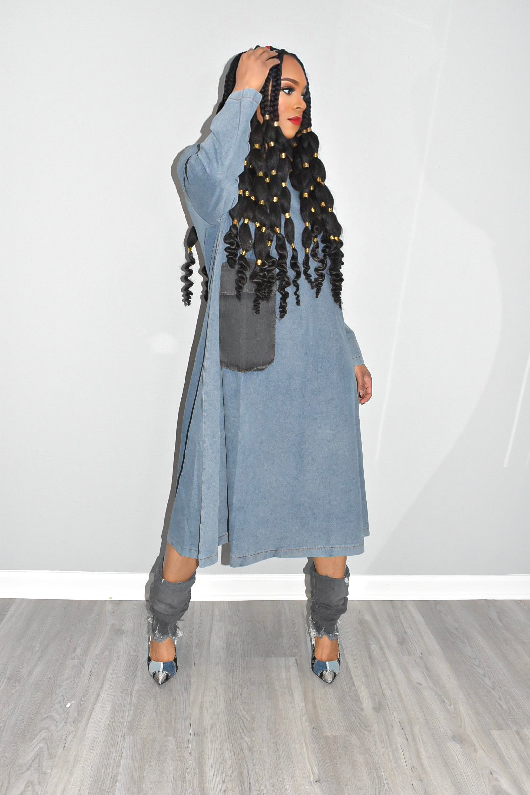 Olivia Oversized Denim Dress
