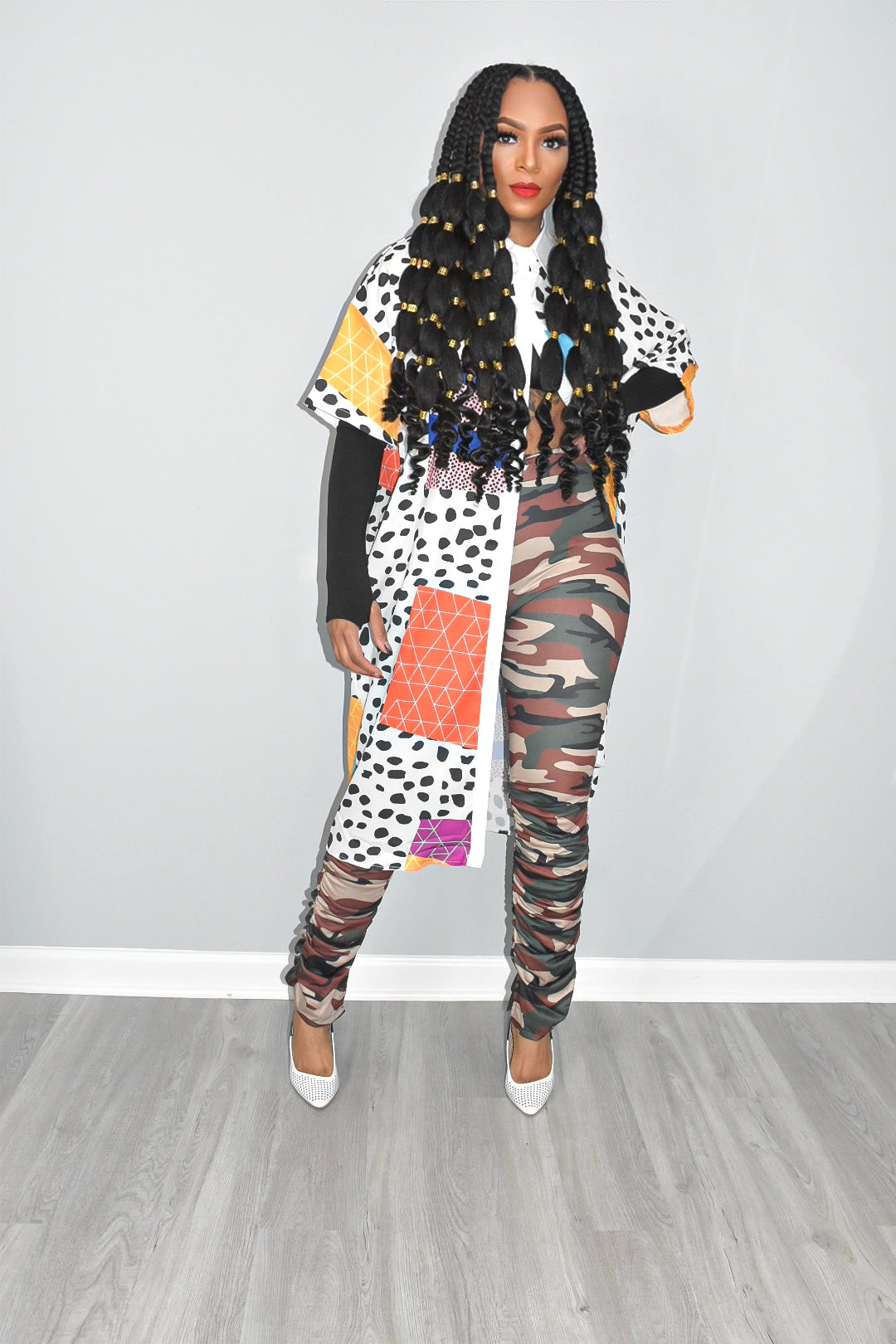 Mia Cheetah Abstract Dress