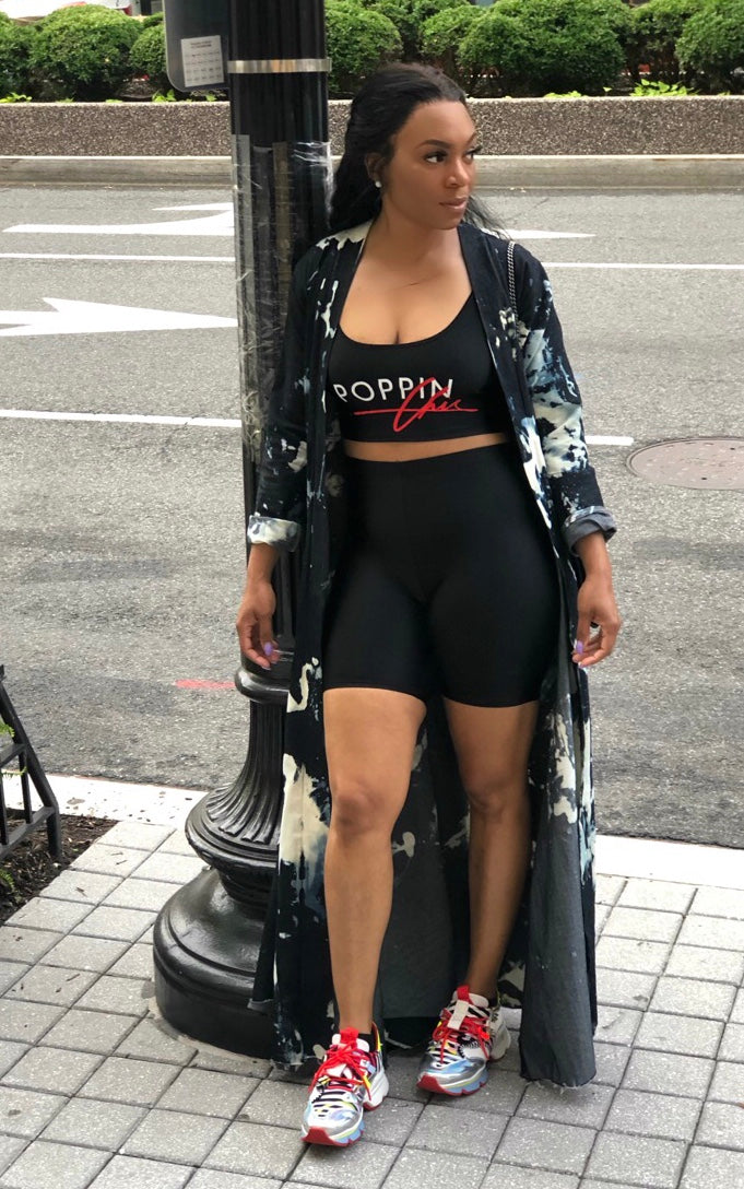 POPPIN Biker Short Set