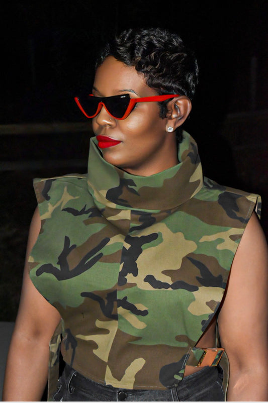 POPPIN Camo Top
