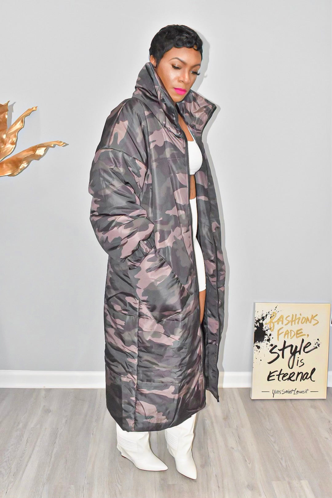 Camo Puffer | Coat