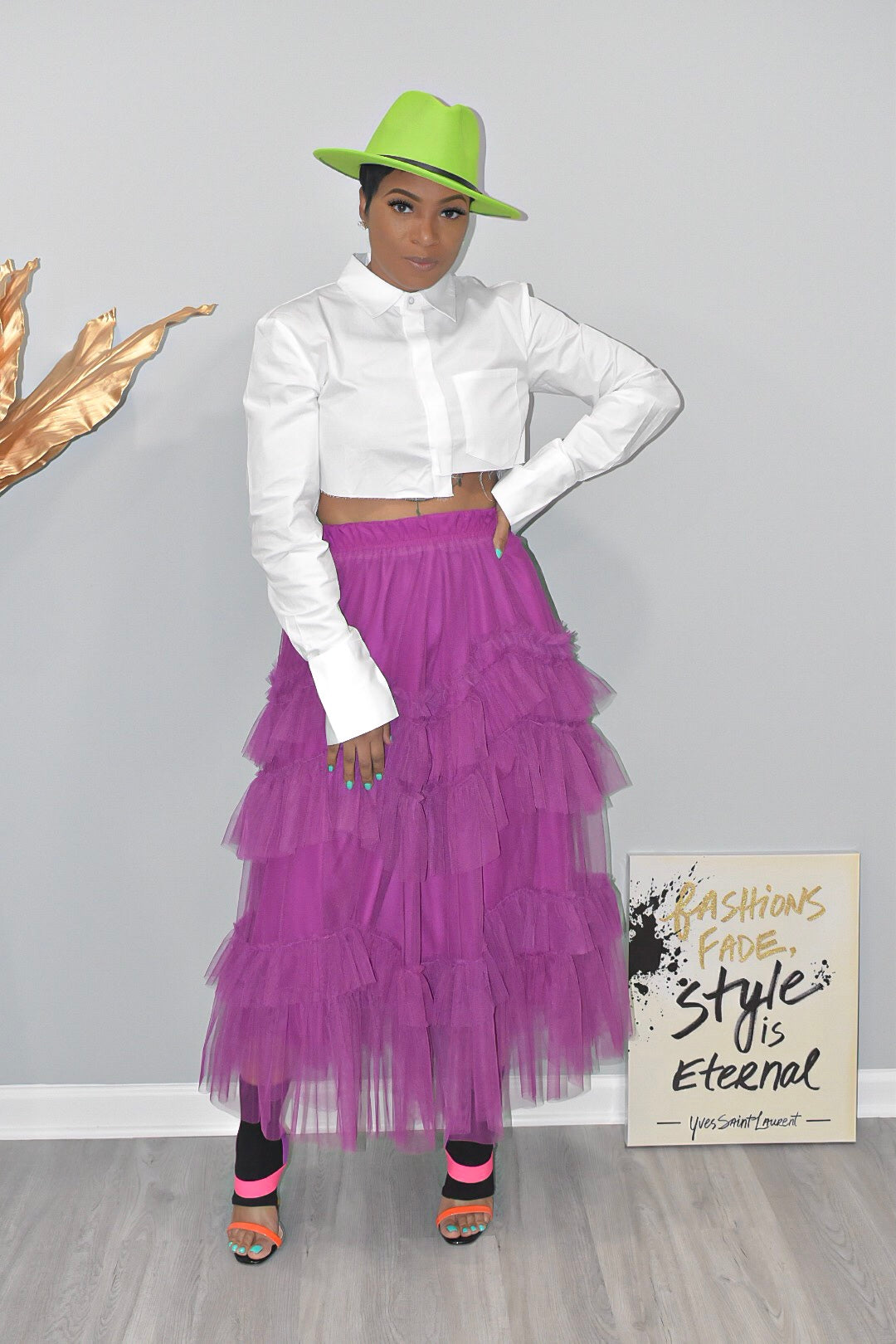 POPPIN Purple Tulle Skirt