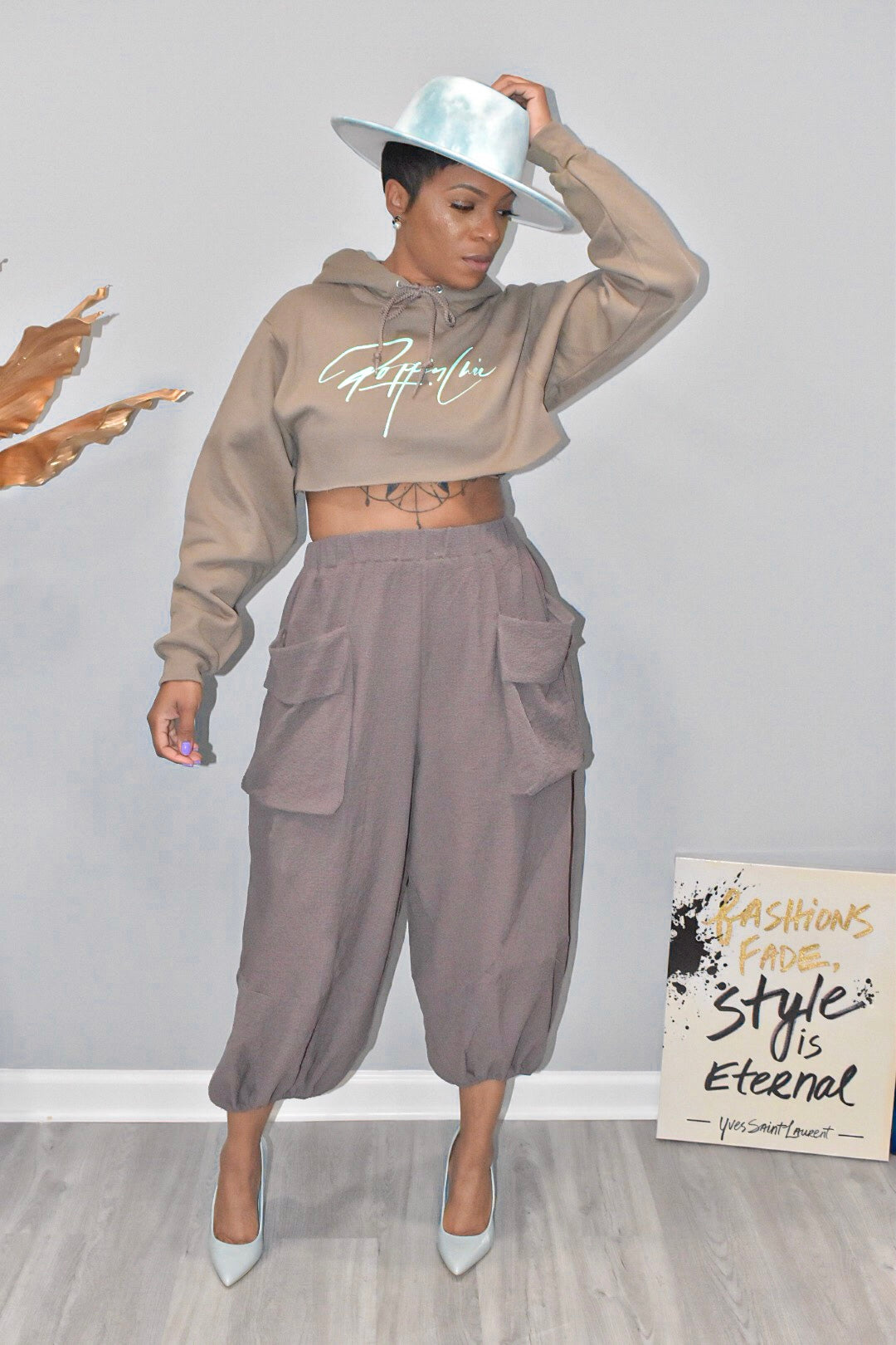 Mocha Loose Fit Harem Pants