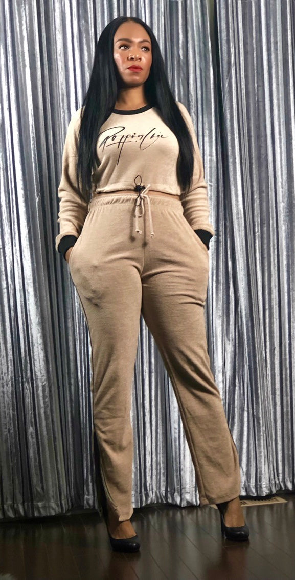 POPPIN Fleece Jogger Set