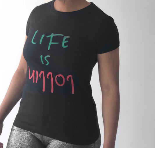 Life Is POPPIN Short Sleeved Tee