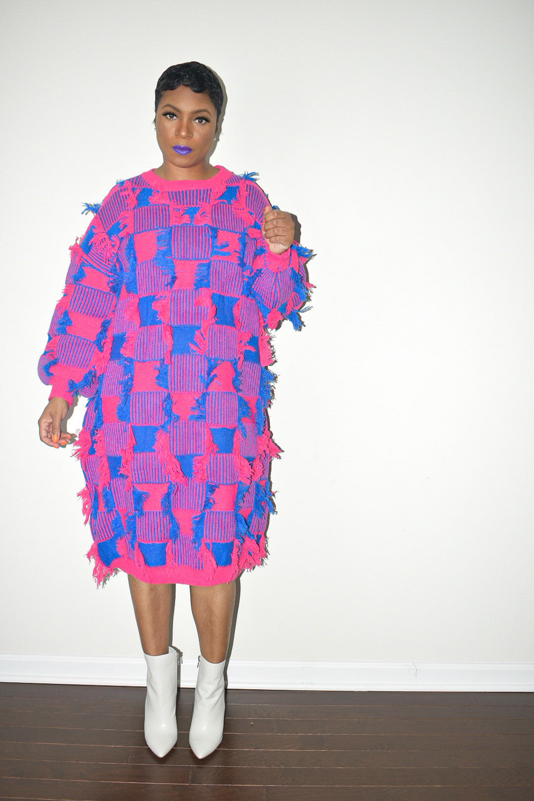 It's the Fringe For Me Sweater Dress