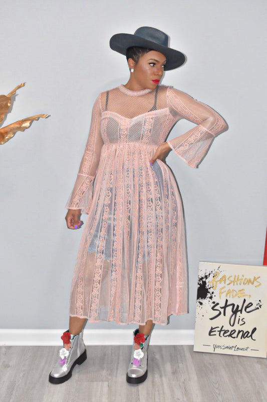 Rosa Floral Sheer Dress