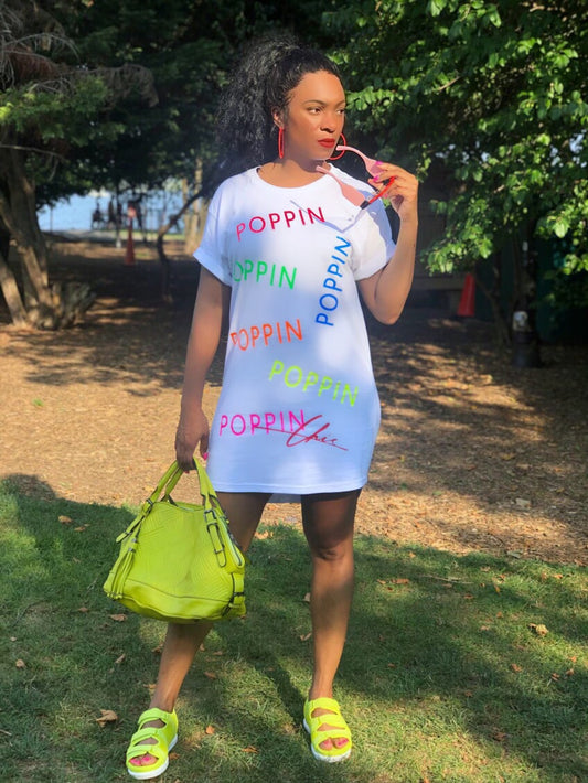 POPPIN All Over T-Shirt Dress