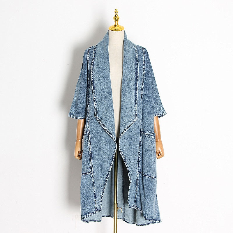 Stonewashed Denim Duster