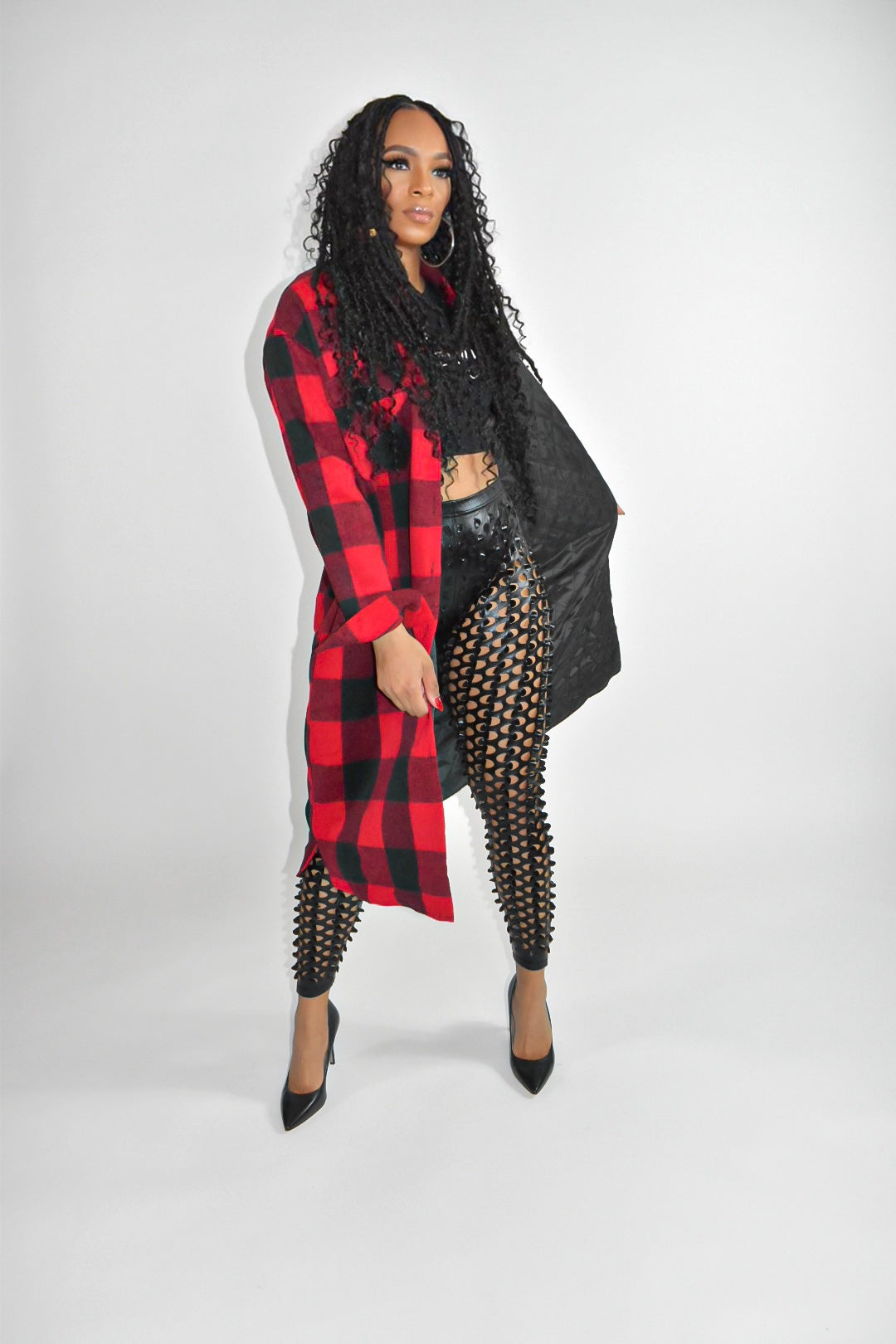 Bailee Buffalo Plaid Top/Jacket